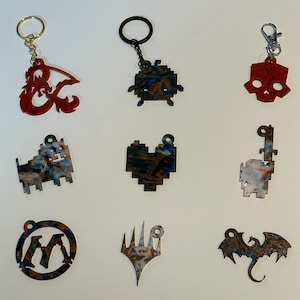 Repurposed Filament Key Charms