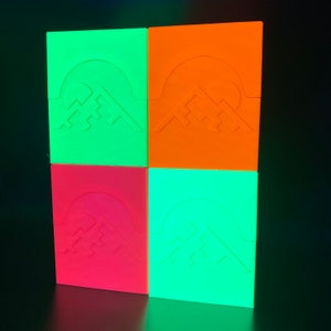 Kamigawa Neon Dynasty Fluorescent 3D Printed Single Deck Box. Fits 100 Double Sleeved Cards. MTG. Magic the Gathering EDH Commander. TCG.