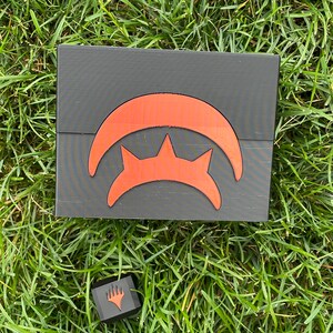 3D Printed Extended Planechase Deck Box. Fits New March of the Machine Cards! Oversized commanders! 3.5" x 5" Card Box. Magic the Gathering
