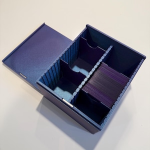 V2 Small 3D-Printed Deck Box. Fits up to 450 Double-Sleeved Cards - Magic The Gathering EDH/Commander/MTG Cube/Trading Card Storage
