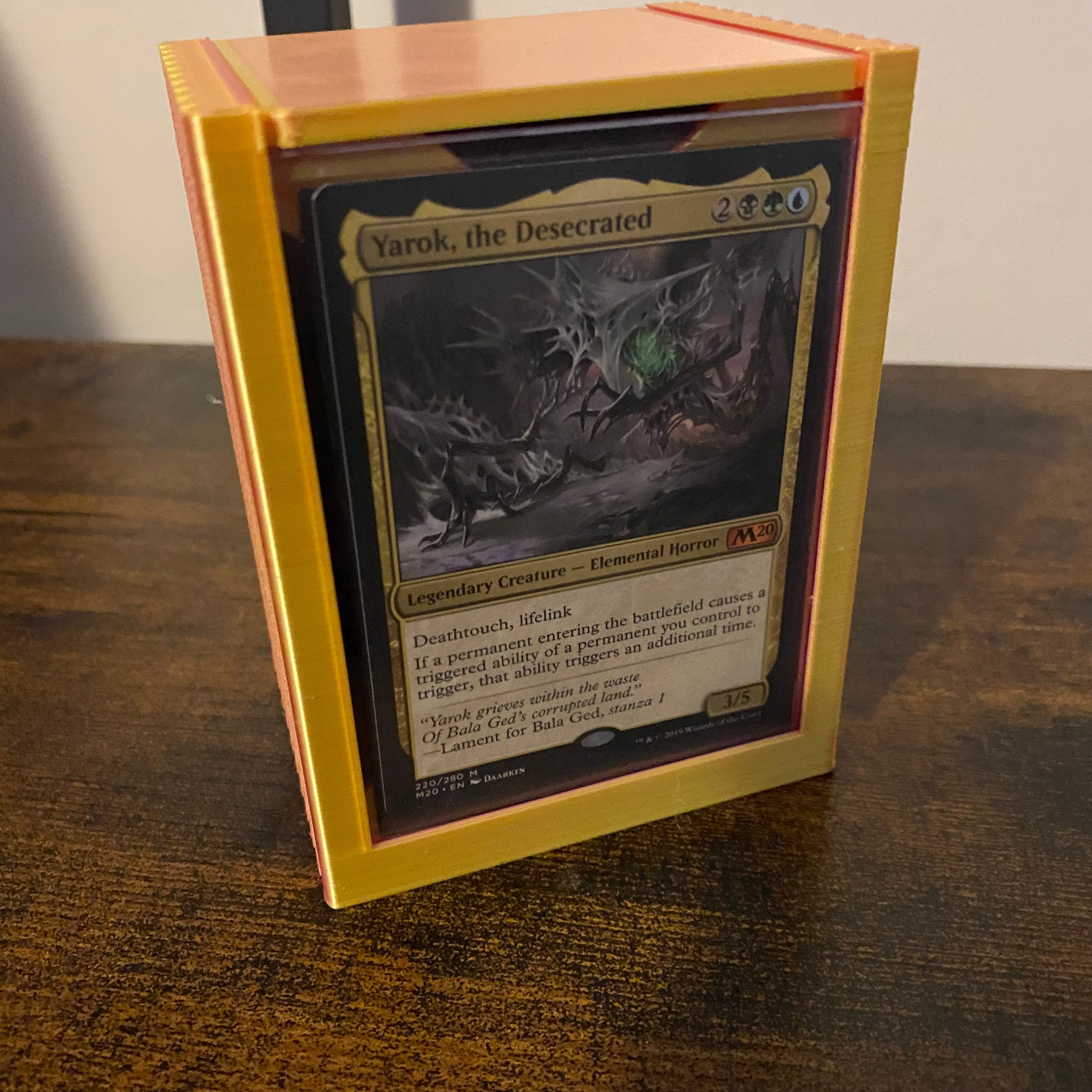 3D Printed Window Commander Deck Box. Fits Top Loader! Card