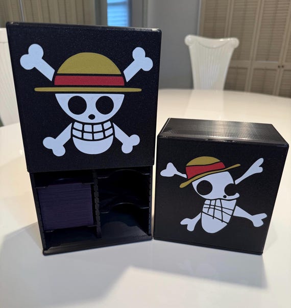 One Piece TCG Jolly Roger Multi-deck Box. Fits Between 400-550  Double-sleeved Cards - Trading Card Game Storage - Etsy