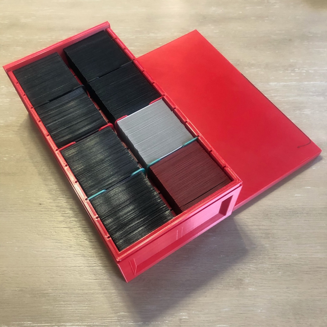 Jumbo 3D Printed Deck Box. Fits up to 8 Doublesleeved Magic the Gathering Decks