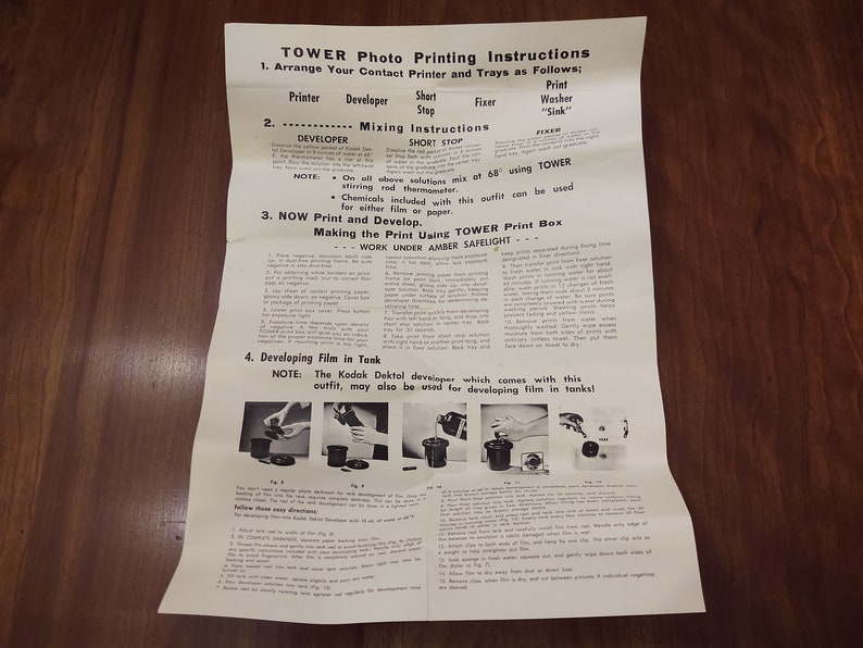 Sears Photo Developing and Printing Outfit Etsy