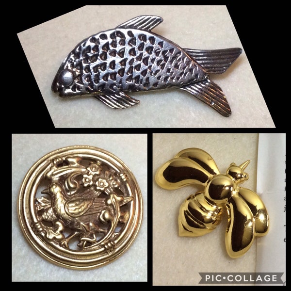 Beautiful selection of Museum of Modern Art brooches pendants to choose from; Bird in a Roundel; Diego Rivera Bee; Ashanti Leaping Fish