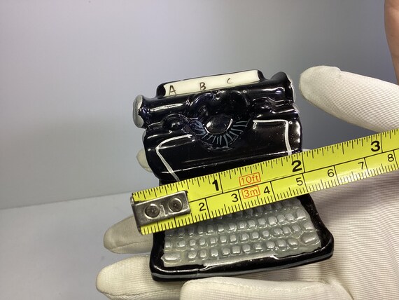 Vintage Two’s Company typewriter ceramic trinket … - image 6