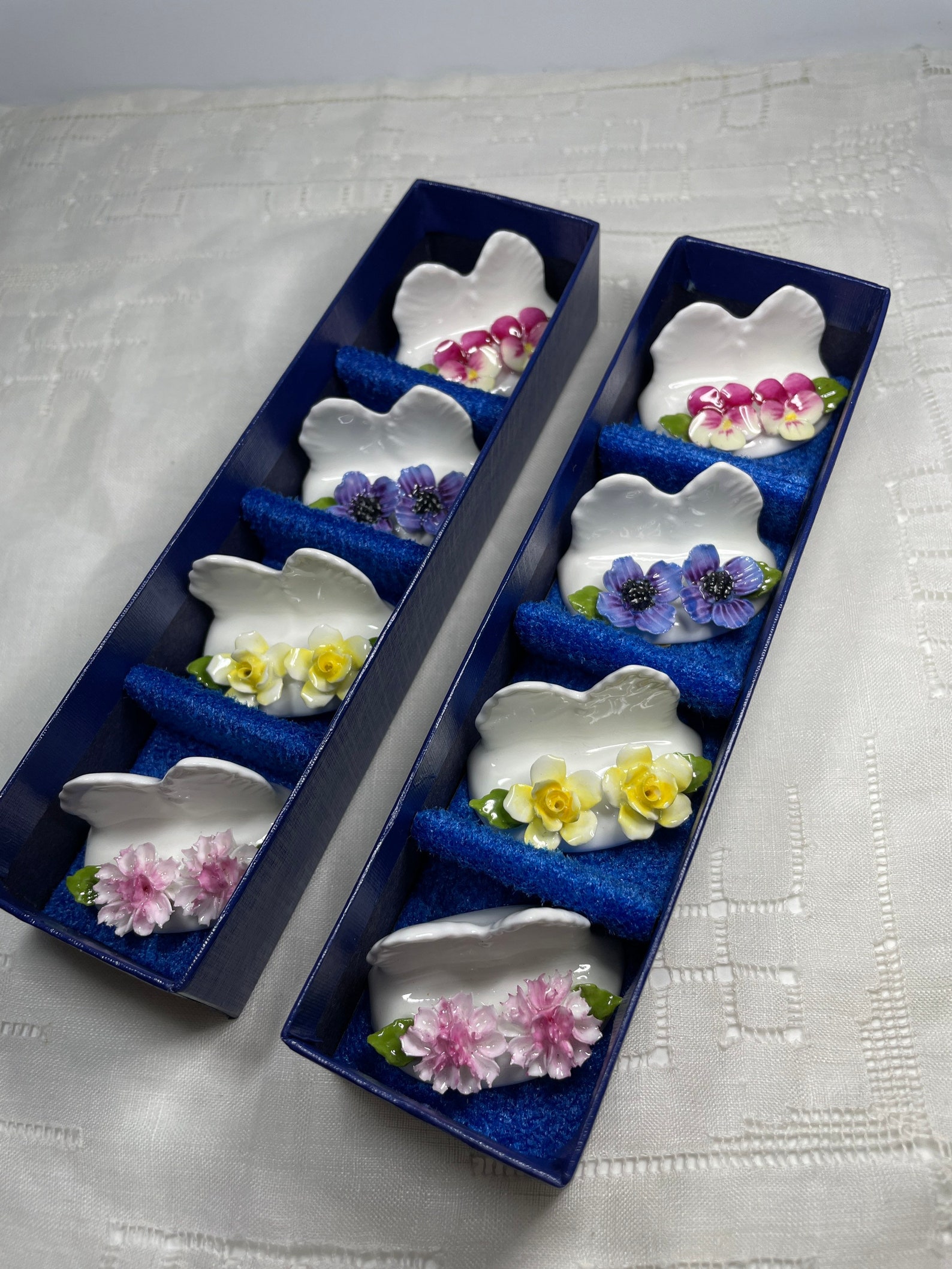 Set of 8 Aynsley fine bone china place card holders with Etsy