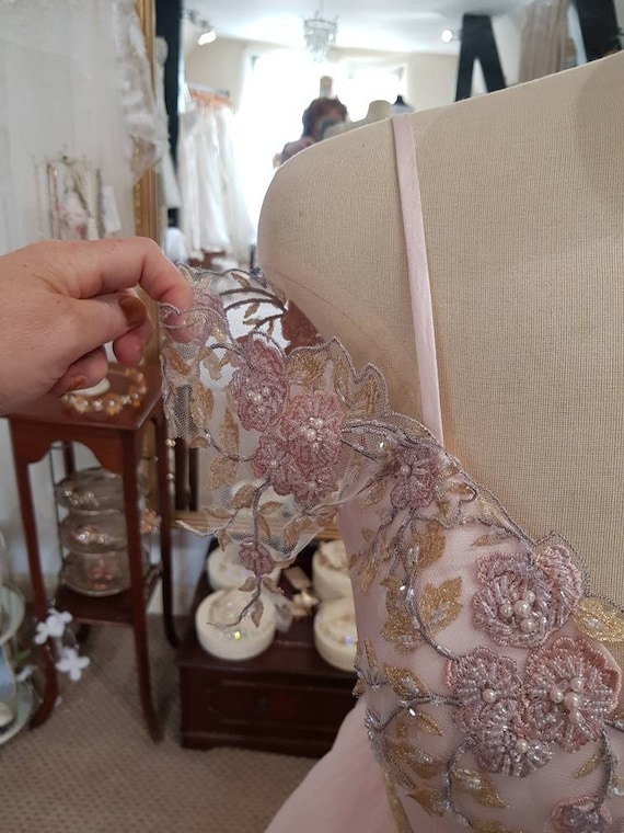 slim fit dress slacks Rose Gold Wedding Dress Princess Sequins Ball Gown Off Shoulder main image 1