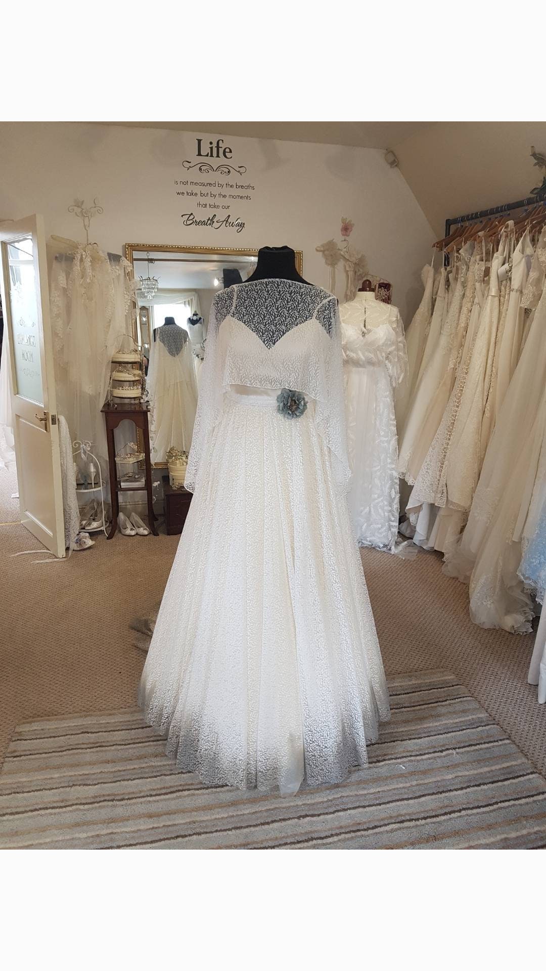 floaty lace wedding dresses