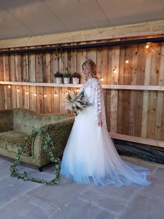boho wedding cape