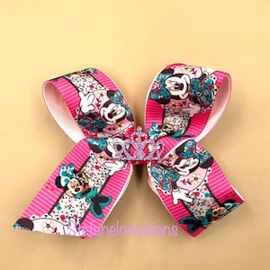 Jojo Siwa inspired bow, large mermaid purple bow with alligator clip for girls hair