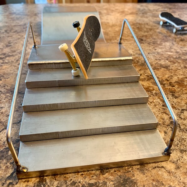 Stainless Steel Pro Fingerboard Ramp/Stair Set