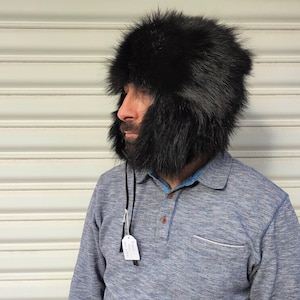 Raccoon trapper hat