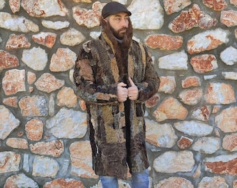 XL / Persian lamb men coat