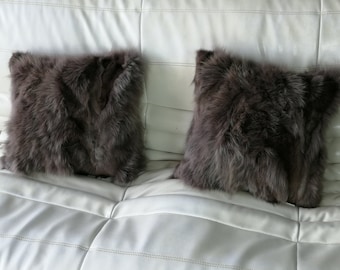 Two (2) pillow cases fox