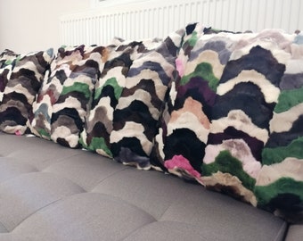 Set of pillow cases of mink fur