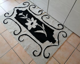Sheepskin fur rug or wall decor