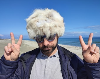 Coyote fur hat