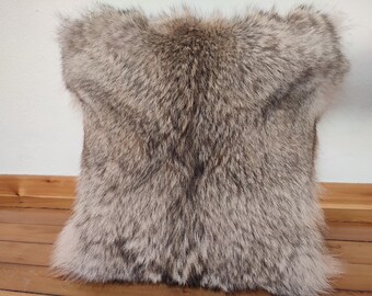 Luxury coyote full skin pillow case