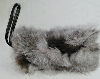 Silver Fox leg warmers, hat, muff double side fur