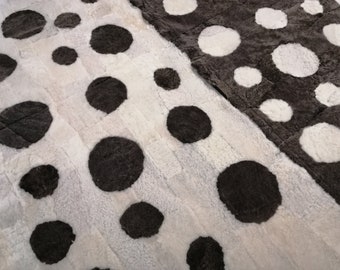 Set of sheepskin fur throws /carpets