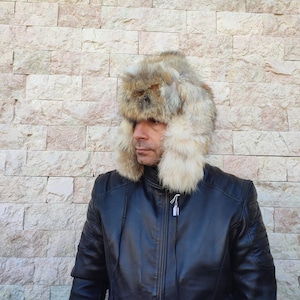 Coyote trapper hat