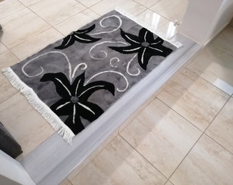 Luxury sheepskin rug and wall decor