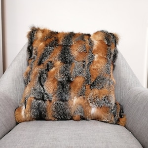 Luxury fox pillow case