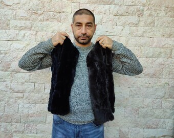 Rex rabbit fur scarf