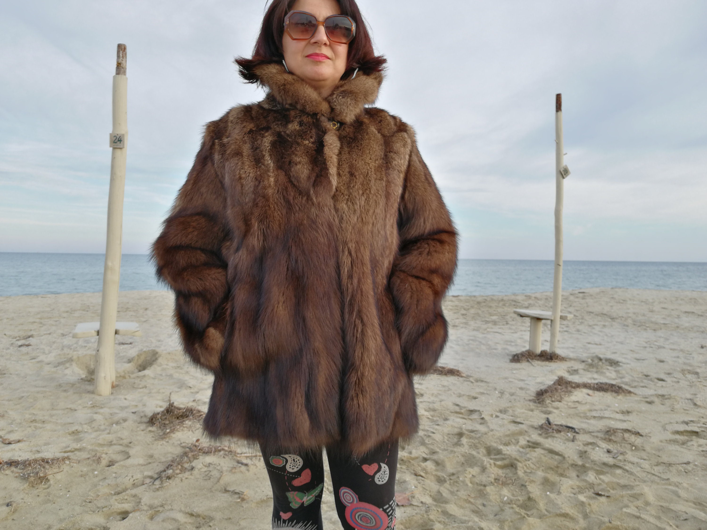pink mink coat