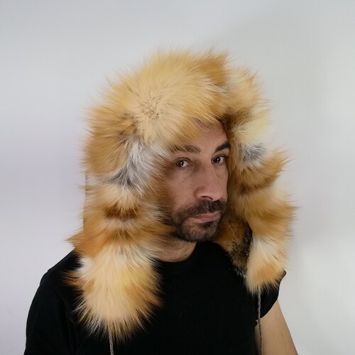 Double face shops fur hood