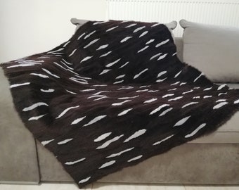 Nutria fur carpet or throw