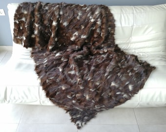 Luxury fur throw - blanket of fisher fur
