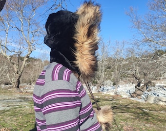 Fur and Leather Hoods