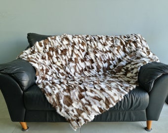 Luxury marten throw or blanket