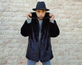 L / XL / Luxury blackglama mink for men