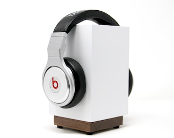 Support pour casque élégant - Collection Kotai - Blanc satiné