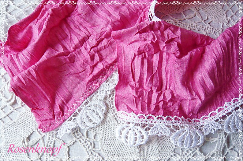 Damen Tuch Schal Hochzeit Pink Rosa Weiß Halstuch Braut FrauenGeschenk Geburtstag Ostern Weihnachten Bild 6