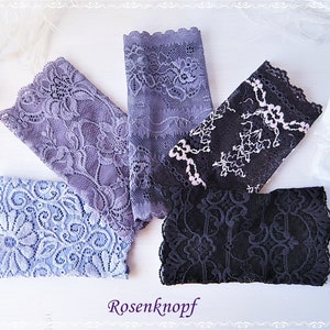 Women&#39;s arm warmers wrist warmers gift wedding lace lilac lavender aubergine birthday Easter Christmas
