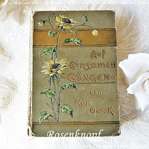 Antique Poems Book Religious Shabby Gift ~1900 Ancient Collect Birthday Easter Christmas