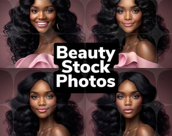 Beauty Model Stock Photo | Hair, Makeup, Lash, Skincare, Beauty Business Stock