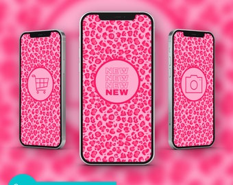 Instagram Highlight Covers, DIY Instagram Story Cover Design Pink luxury theme Instagram Highlights Template, Social Media Branding