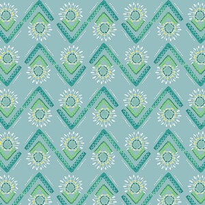 A Heart Led Life - Flower Spray Teal - 14484