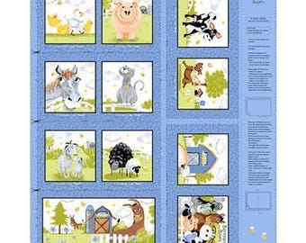 SusyBee "Barnyard Blues" - 36" x 44" Book Panel - #414760