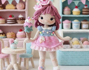 Crochet Doll, Handmade Toys For Kids, Gift For Her, Birthday Gift For Her, For Daughter, Natural Doll, Hand Knitted Doll