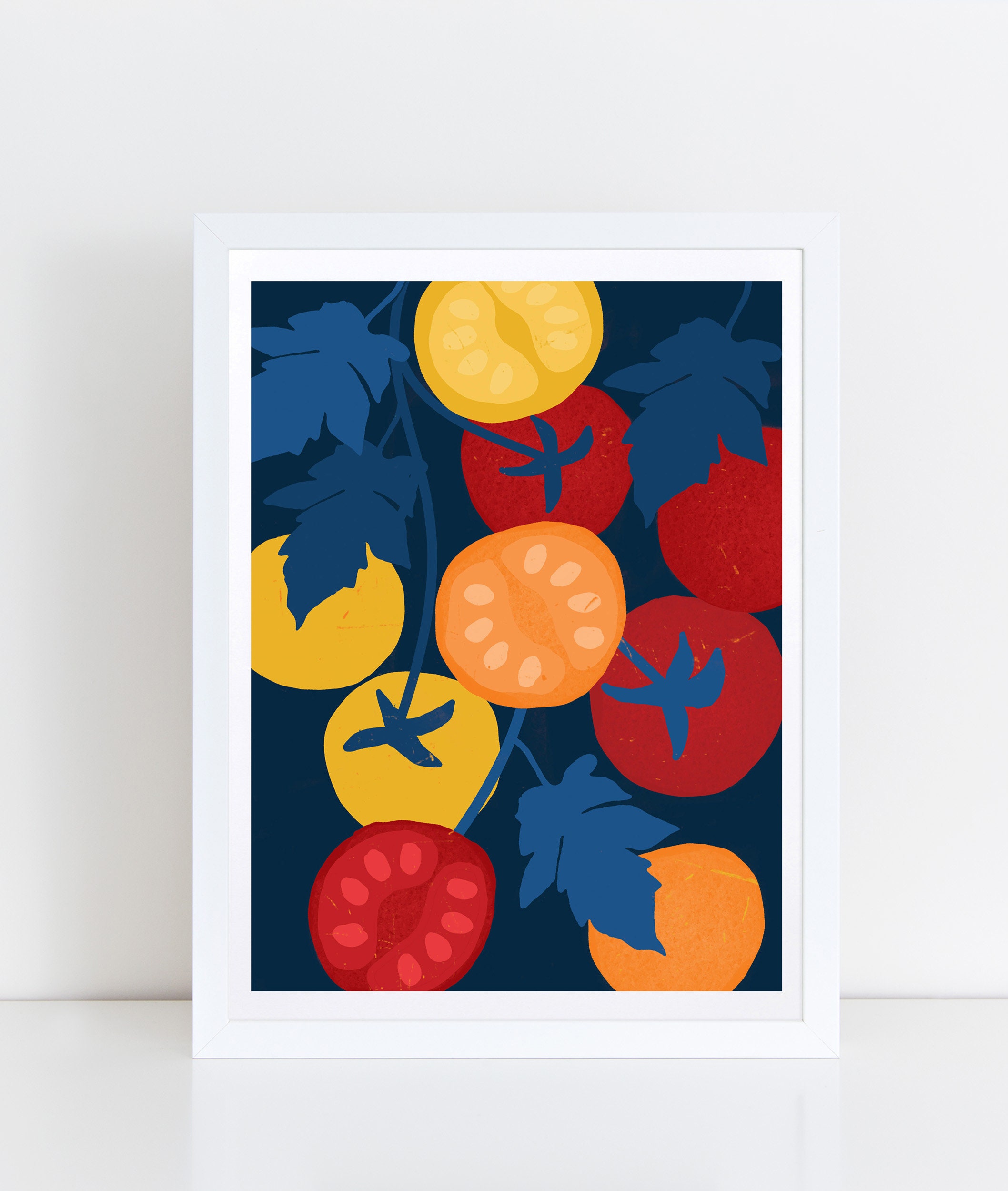 Tomato Wall Art Print Cherry Tomatoes Art Print Vegetables Etsy