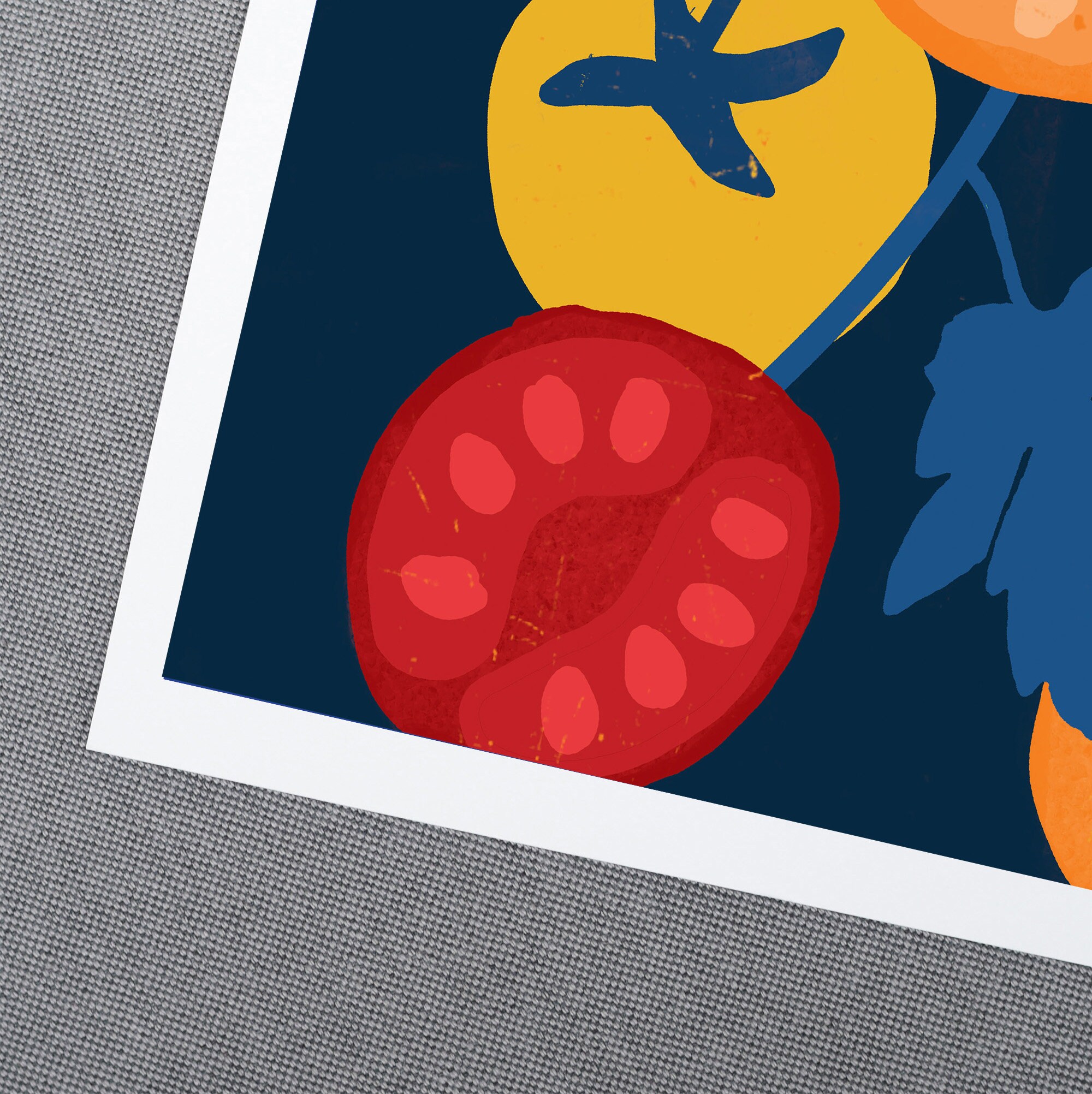 Tomato Wall Art Print Cherry Tomatoes Art Print Vegetables Etsy