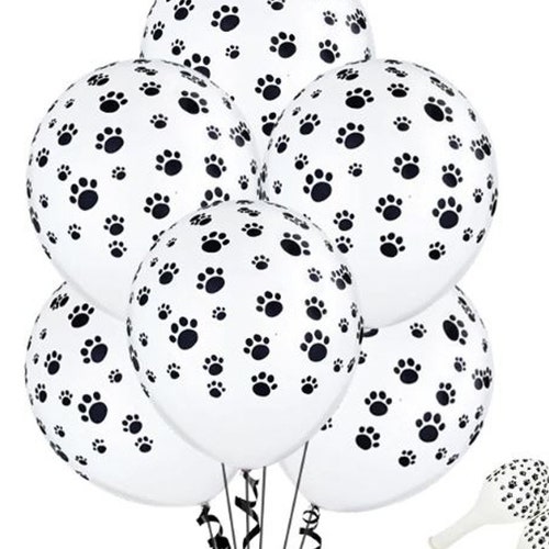 Paw Print Balloon Dog Birthday Vet Student Graduation Party Etsy