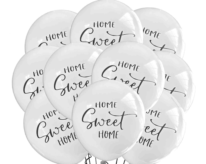 Home Sweet Home balloons, New House Party Balloons, Housewarming party decor, New Home Balloons, Realtor Balloons, Welcome Home Balloons
