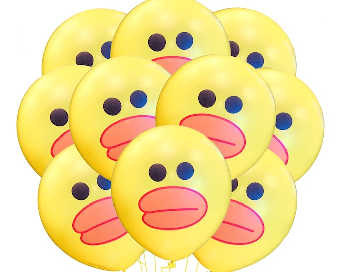 Duck Balloons 12" | Rubber Duck Birthday Party Balloons |  Ugly Duck Balloons, Yellow Ducky Balloons, Duckie Kids Birthday | Boy Duck Party